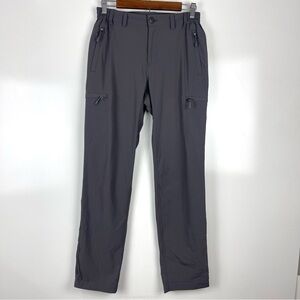 MEIR Quick Dry Hiking Cargo Pants Gray Lightweight Womens Size 6 Water Resistant